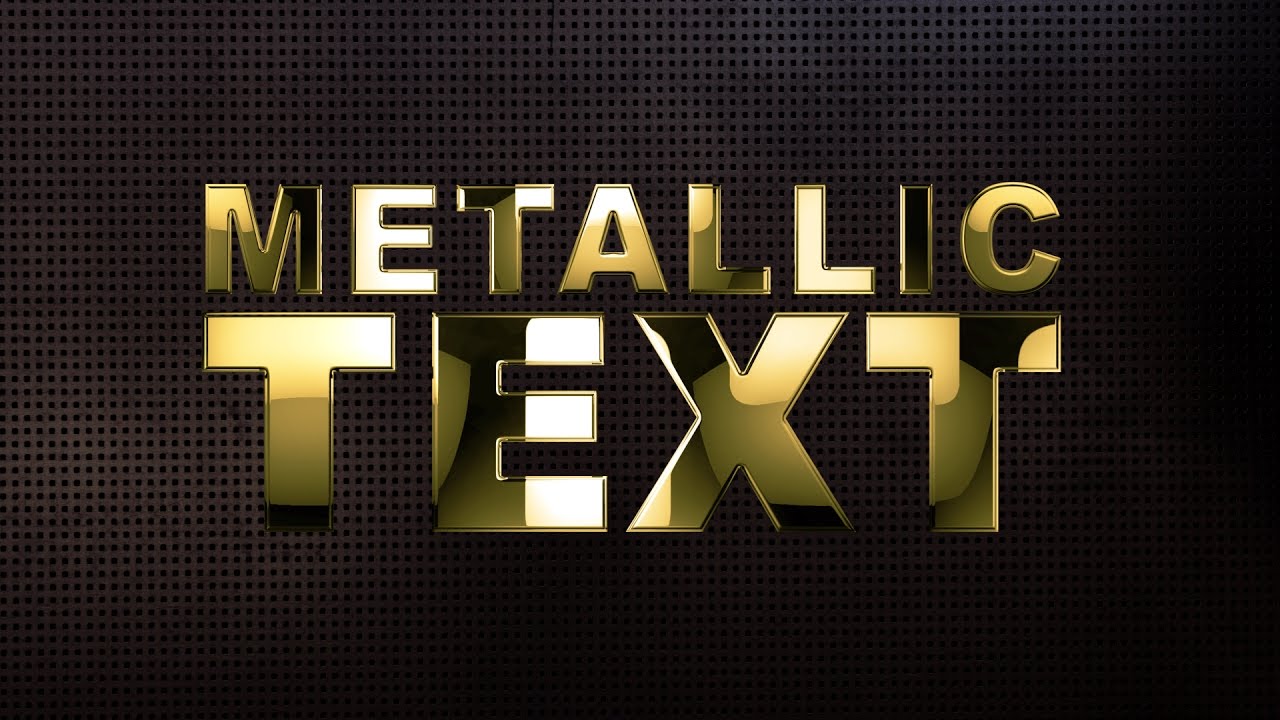 metallic gold font generator